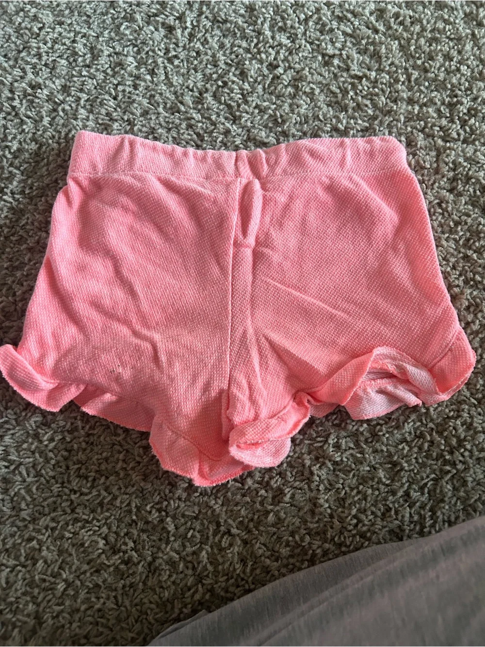 Girls' Pink and Gray Ruffle Shorts - Cute Polka Dot and Solid Styles